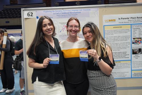 Shannon, Thida, and Raquel at the Undergraduate Research Conference